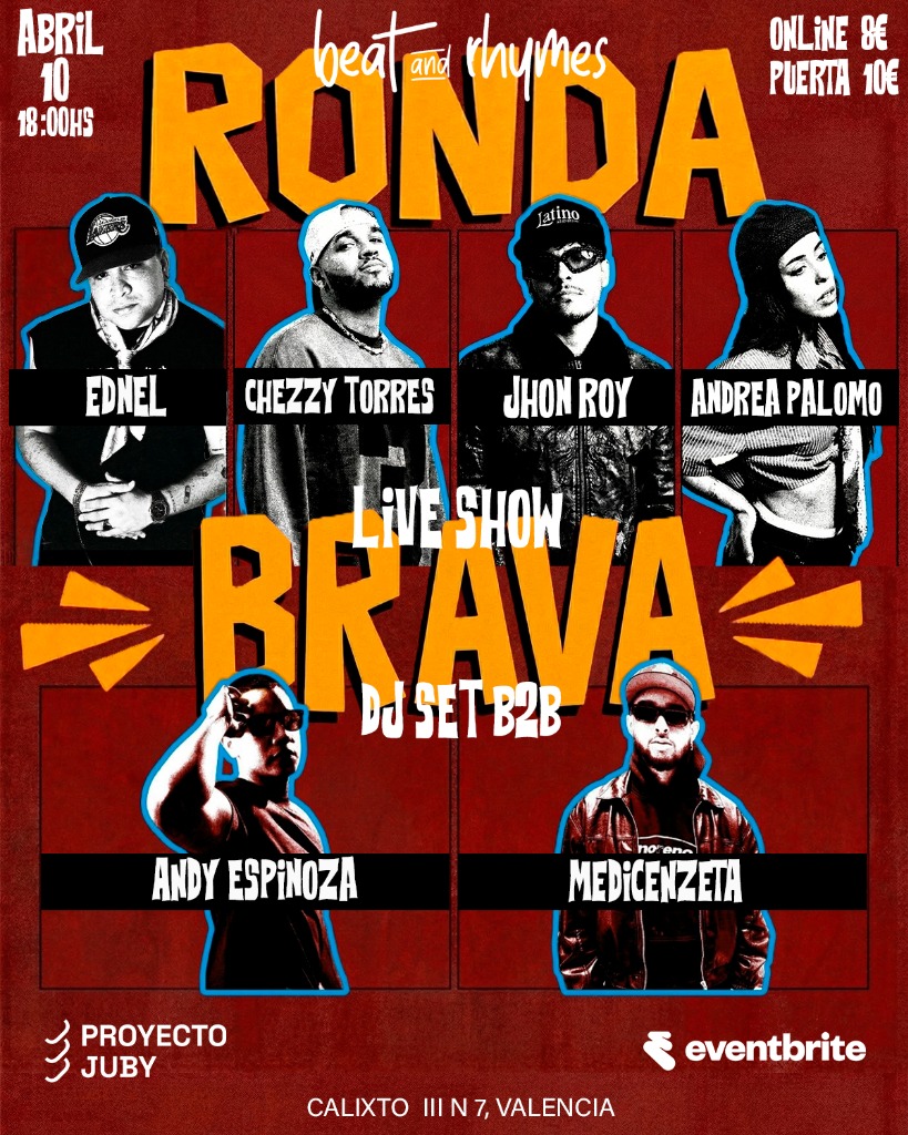 Cartel Ronda Brava Concierto Proyecto Juby
